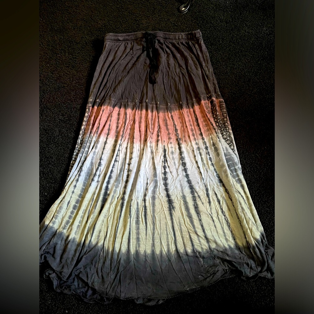 Boho TieDye Skirt Medium